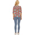 Hexagons and stars pattern      Lightweight Drawstring Hooded Top View4