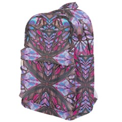 Charcoal Pink Repeats Iv Classic Backpack by kaleidomarblingart