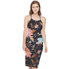 Vintage Floral Pattern Bodycon Cross Back Summer Dress by Valentinaart