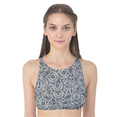 Circle Ornate Motif Random Pattern Tank Bikini Top by dflcprintsclothing