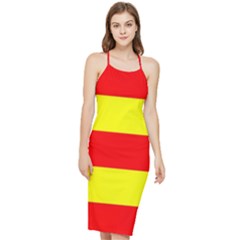 Aust Agder Flag Bodycon Cross Back Summer Dress by tony4urban