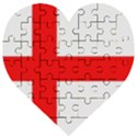 Bologna Flag Wooden Puzzle Heart View1