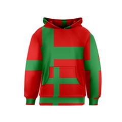 Bornholm Denmark Flag Kids  Pullover Hoodie by tony4urban
