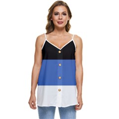 Estonia Casual Spaghetti Strap Chiffon Top by tony4urban