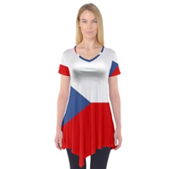 Czech Republic Short Sleeve Tunic  by tony4urban