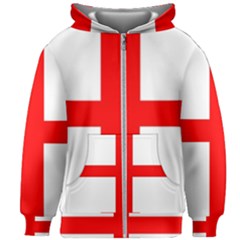 England Kids  Zipper Hoodie Without Drawstring by tony4urban