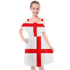 England Kids  Cut Out Shoulders Chiffon Dress by tony4urban