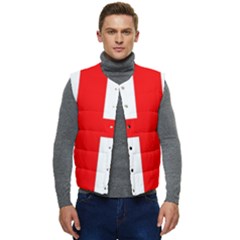 England Men s Short Button Up Puffer Vest	 by tony4urban