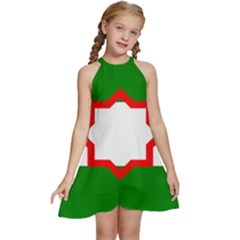 Andalusia Flag Kids  Halter Collar Waist Tie Chiffon Dress by tony4urban