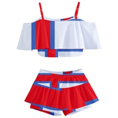 Faroe Kids  Off Shoulder Skirt Bikini by tony4urban
