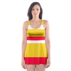 Malopolskie Flag Skater Dress Swimsuit by tony4urban