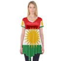 Kurdistan Flag Short Sleeve Tunic  View1