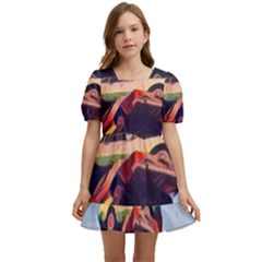 Berwyn Car Kebob Kids  Short Sleeve Dolly Dress by StarvingArtisan
