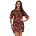 Ugly Open Mouth Graphic Motif Print Pattern Just Threw It On Dress View1