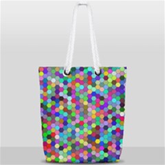 Background Color Full Print Rope Handle Tote (small) by artworkshop