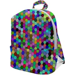 Background Color Zip Up Backpack by artworkshop