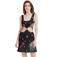 Love Valentine s Day Velour Cutout Dress by artworkshop