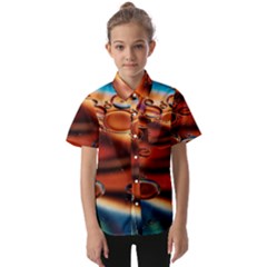 Copper Glow Kids  Short Sleeve Shirt by artworkshop