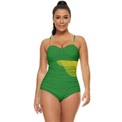 Background Pattern Texture Design Retro Full Coverage Swimsuit by danenraven