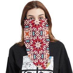 Geometric Pattern Seamless Abstract Face Covering Bandana (triangle) by danenraven