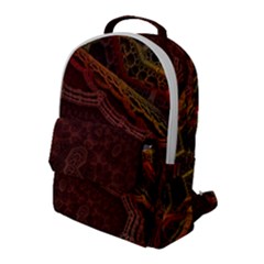 Fractal Pattern Geometric Pattern Flap Pocket Backpack (large) by danenraven