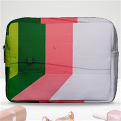 Green Pink Interior Paint Make Up Pouch (large) by artworkshop