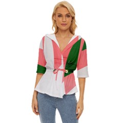 Green Pink Interior Paint Lightweight Drawstring Hooded Top by artworkshop