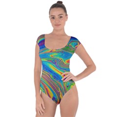 My Bubble Project Fit To Screen Short Sleeve Leotard  by artworkshop