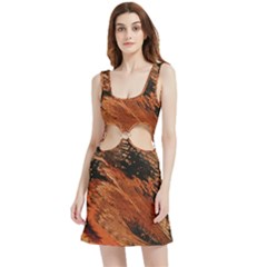 Painting Wallpaper Velour Cutout Dress by artworkshop