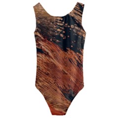 Painting Wallpaper Kids  Cut-out Back One Piece Swimsuit by artworkshop