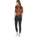 Painting Wallpaper Quarter Sleeve Blouse View2