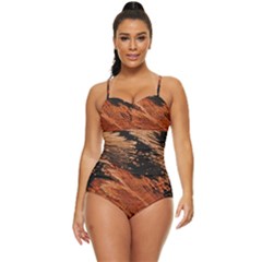 Painting Wallpaper Retro Full Coverage Swimsuit by artworkshop
