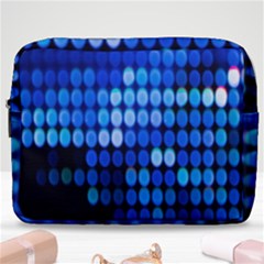 Pattern Blue Logo Make Up Pouch (large) by artworkshop