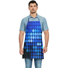 Pattern Blue Logo Kitchen Apron by artworkshop