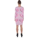 Valentine Day Heart Pattern Pink Asymmetric Cut-Out Shift Dress View2