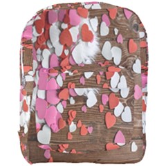 Valentine Day Heart Wallpaper Full Print Backpack by artworkshop