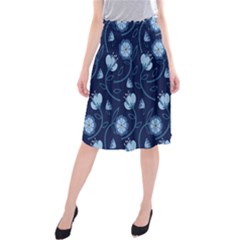 Flower Midi Beach Skirt by zappwaits