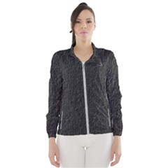 Black Wall Texture Women s Windbreaker by artworkshop
