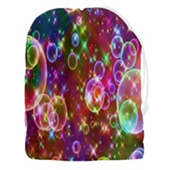 Rainbow Spectrum Bubbles Drawstring Pouch (3xl) by artworkshop