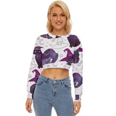 Witch Cat T- Shirt Cute Fantasy Space Witch Cats T- Shirt Lightweight Long Sleeve Sweatshirt by maxcute