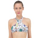 Medical Biology Detail Medicine Psychedelic Science Abstract Abstraction Chemistry Genetics Art Patt High Neck Bikini Top View1