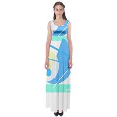 Abstract Art Design T- Shirt Abstract-1 T- Shirt Empire Waist Maxi Dress by maxcute