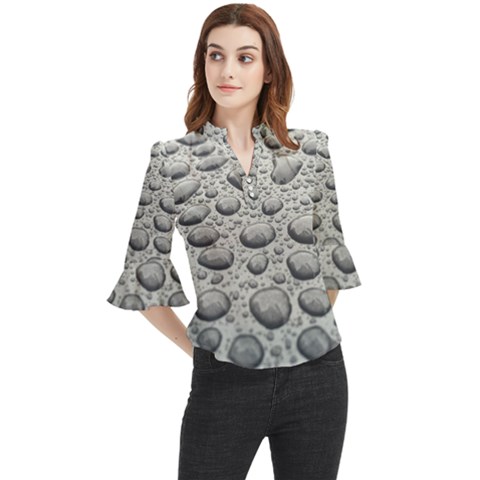 Bacteria Loose Horn Sleeve Chiffon Blouse by artworkshop