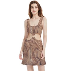 Brown Close Up Hd Wallpaper Surface Velour Cutout Dress by artworkshop