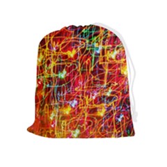 Design Art Pattern Drawstring Pouch (xl) by artworkshop