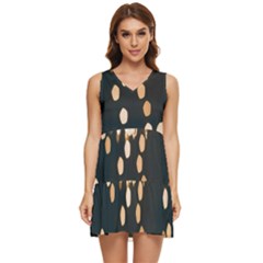 Design Decoration Wallpaper Tiered Sleeveless Mini Dress by artworkshop