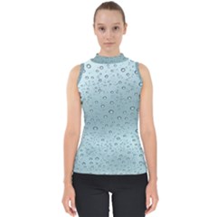 Design Pattern Texture Mock Neck Shell Top by artworkshop