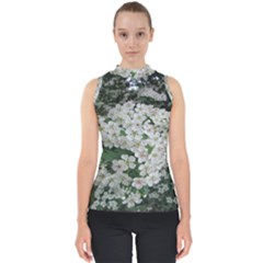 Exterior Building Pattern Mock Neck Shell Top by artworkshop
