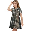 Leading lines a holey walls Kids  Bow Tie Puff Sleeve Dress View3