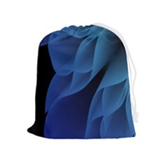 Abstract Blue Background Drawstring Pouch (xl) by artworkshop